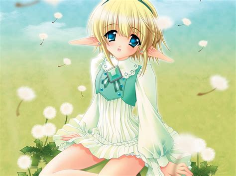 Blonde Haired Female Elf Anime Character Hd Wallpaper Wallpaper Flare