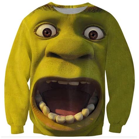 Shrek Clothing Monster Mouth Harajuku Menwomens 3d Sweatshirt Print