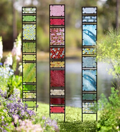 Let us solve your gardens problems. Decorative Glass Garden Panes | Decorative Garden Accents ...
