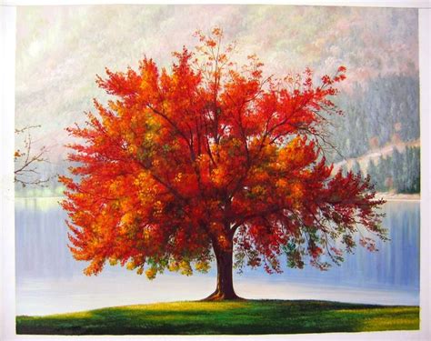 The Autumn Tree By Ted Drakness On Deviantart Картины из дерева