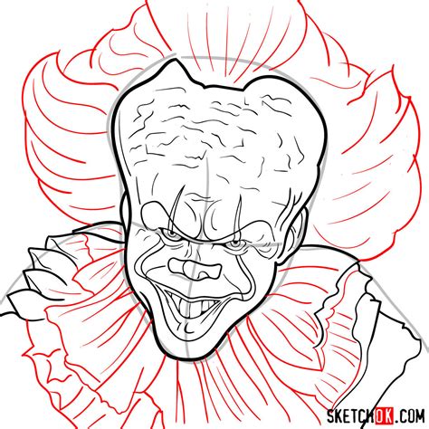Wefalling Easy Drawing Of Pennywise The Clown
