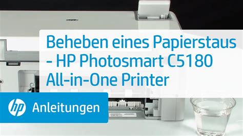 Beheben Eines Papierstaus Hp Photosmart C5180 All In One Printer
