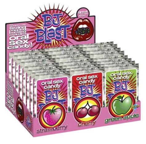 Bj Blast Oral Sex Candy Asst Flavors Display Of 36 Strawberry