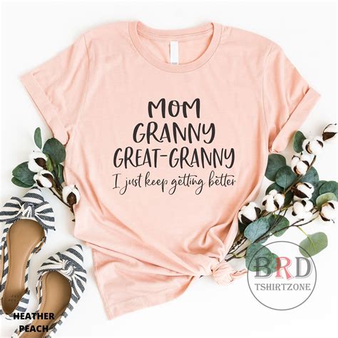 t for granny great granny shirt pregnancy announcement t for great grandma mom granny