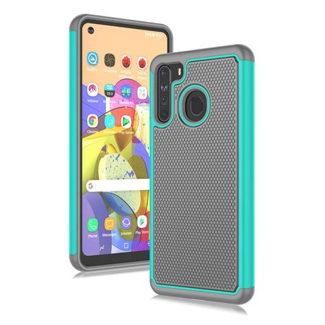 Galaxy A21 Case Case For Samsung A21 2020 Njjex Shock Absorbing Dual Layer Silicone And Plastic