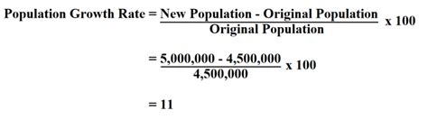 How To Calculate Population Growth Rate