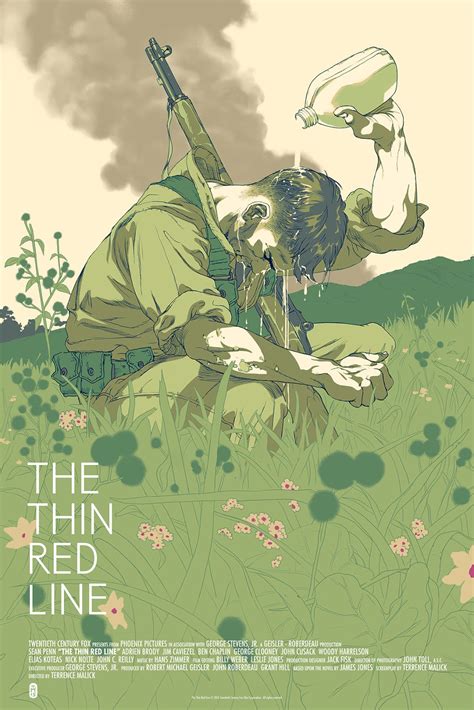 Inside The Rock Poster Frame Blog Tomer Hanuka The Thin Red Line Poster Mondo Release