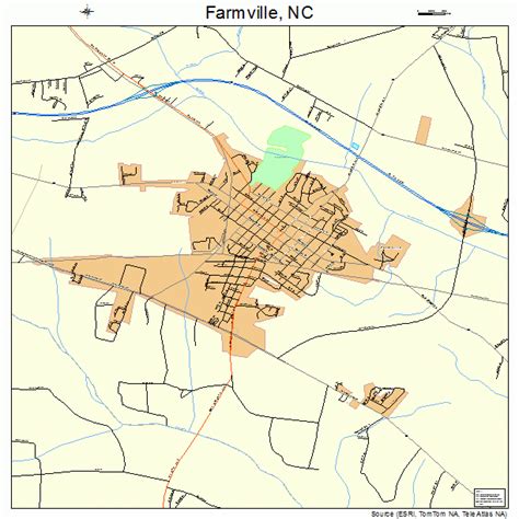 Farmville North Carolina Street Map 3722820