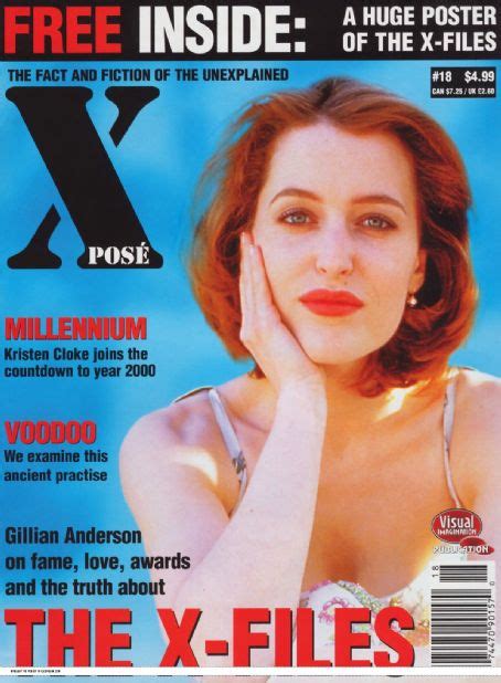 Gillian Anderson Xpose Magazine January 1998 Cover Photo United States