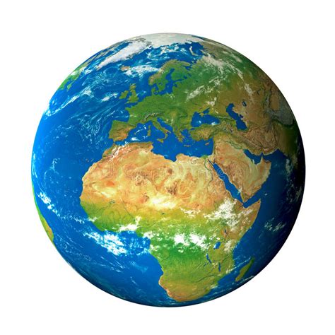 Images à petits prix images professionnelles. Earth Model From Space: Europe View Stock Illustration ...