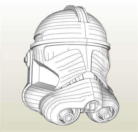 Star Wars Clone Helmet Papercraft Papercraft Among Us