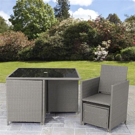 It was once a very popular choice in conservatories, and is now a feature in many out 8 Seater Rattan Cube Outdoor Dining Set with Parasol - Grey Weave | Outdoor furniture, Used ...