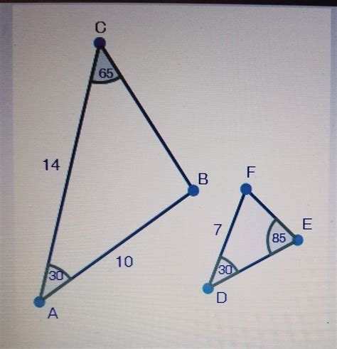 Are the two triangles below similar ? - Brainly.com