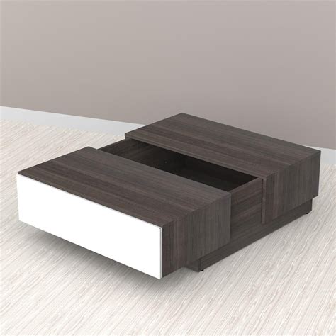 Hillsdale brookside brown powder coat end table with fossil stone. Nexera Allure Coffee Table | AllModern | Coffee table with ...