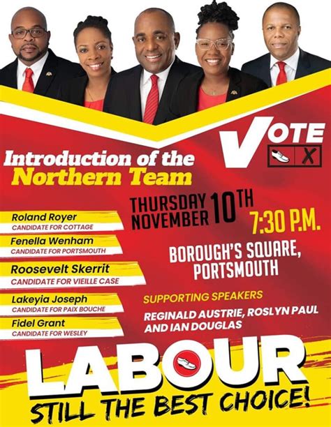 dominica labour party to introduce northern team in portsmouth today