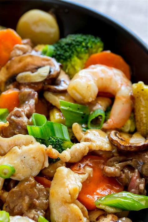 It's the easiest stir fry recipe and so tasty with soy sauce and oyster. This Happy Family Stir Fry recipe is a wonderful ...