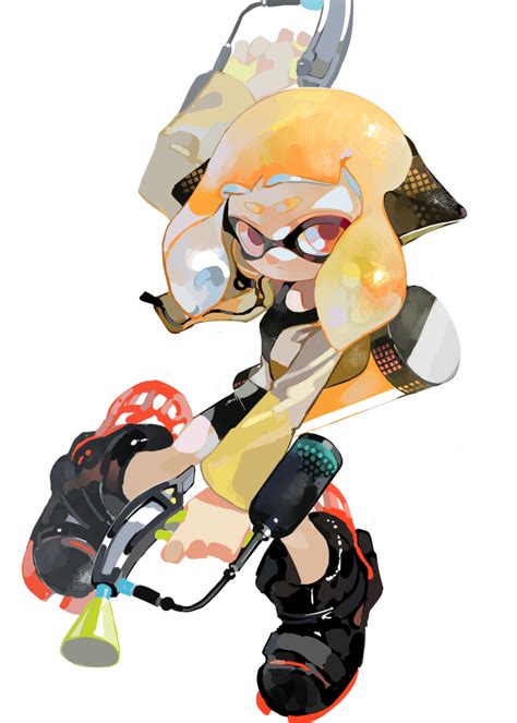 Inkling Inkling Girl And Agent 4 Splatoon And 1 More Drawn By