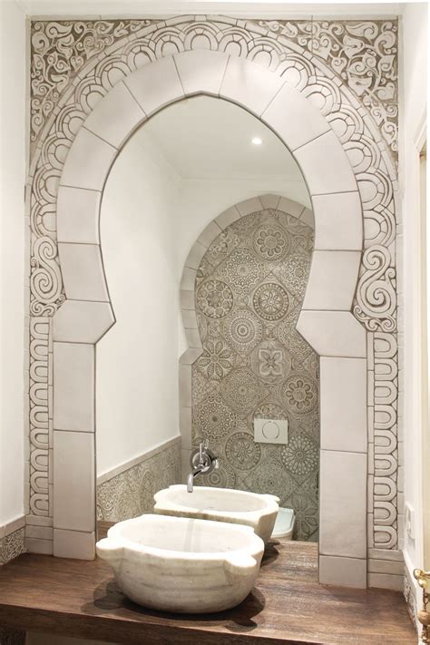 Stunning Moroccan Bathroom With Handmade Ceramic Tiles