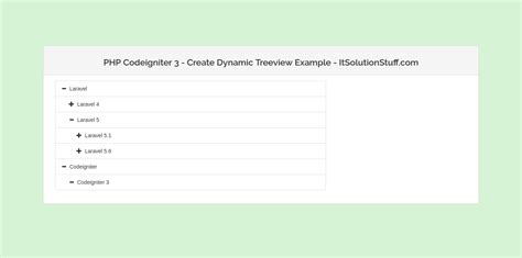 Php Codeigniter 3 Create Dynamic Tree View Using Bootstrap Treeview Js