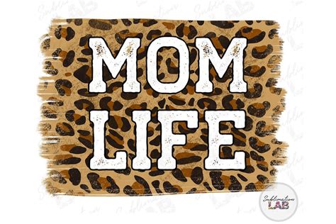 Mom Life Leopard Sublimation Design Png Mama Life Cheetah Etsy
