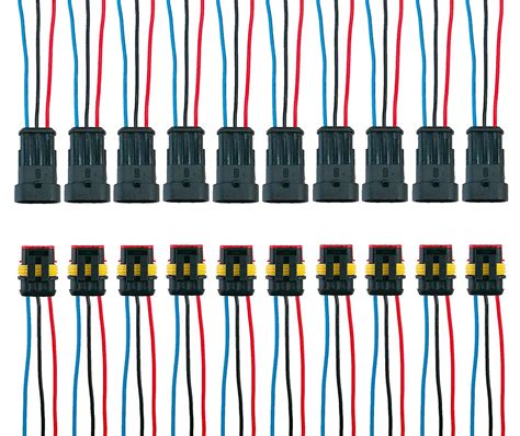 Plug Connectors Pes 5 Packs Of 4 Pin Way Wire Connector Plug Car Auto