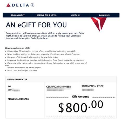 No problem in using the card number and pin from back of the card when purchasing tickets from delta. Using Delta Gift Certificates to Meet Minimum Credit Card ...