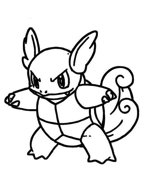 Pokemon Coloring Pages Squirtle Free Printable Templates