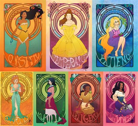 Disney Princesses Seven Virtues