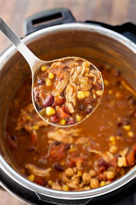 Easy, juicy pressure cooker mexican chicken that's healthy and full of flavor. Instant Pot Chicken Taco Soup | Simply Happy Foodie