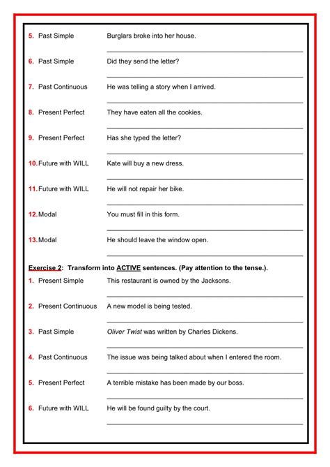 Passive Voice Modal Verbs Exercises Soptribe