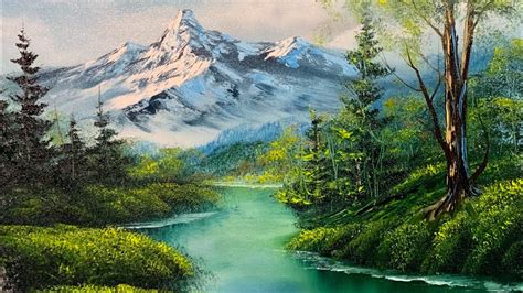 Landscape Painting Tutorial Hidden Lakes Paintings By Justin Youtube