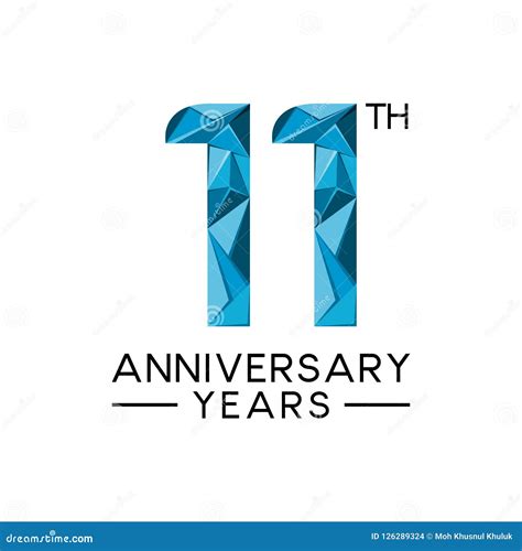 11th Anniversary Celebration Card Happy Birthday Greeting Card For A