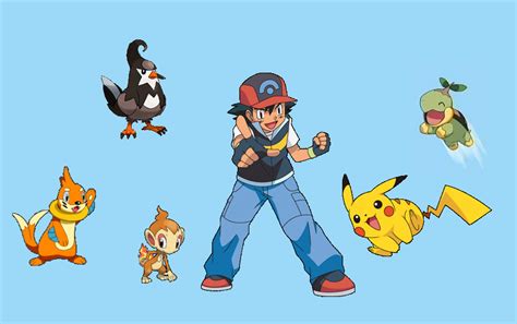 Ash and his Sinnoh team by poketerry on DeviantArt