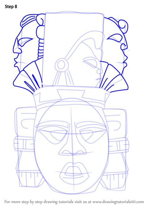 Free shipping on all prepaid orders over rs. Learn How to Draw Indian Mayan Aztec Mask (Masks) Step by ...