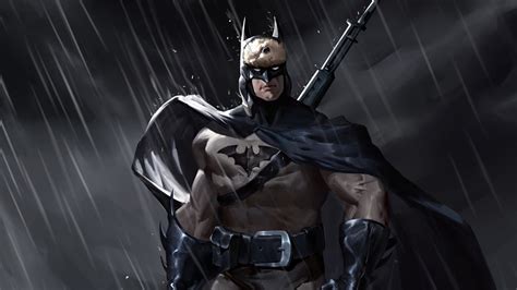Batman In The Rain Wallpaper 4k Hd Id4923