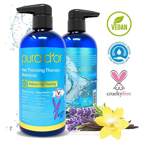 Buy Pura Dor Hair Thinning Therapy Biotin Shampoo Vanilla Lavender