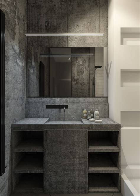 Concrete Bathroom Interior Design Ideas