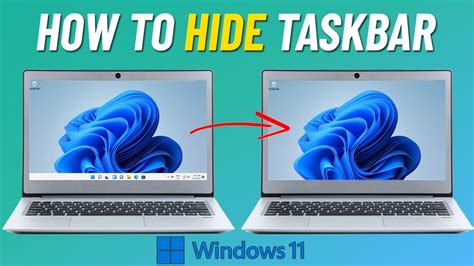 Hide Taskbar In Windows 11 How To Hide Taskbar Automatically Youtube