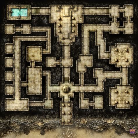Desert Dungeon Free Battlemap Dungeon Maps Fantasy Map Tabletop Rpg Maps