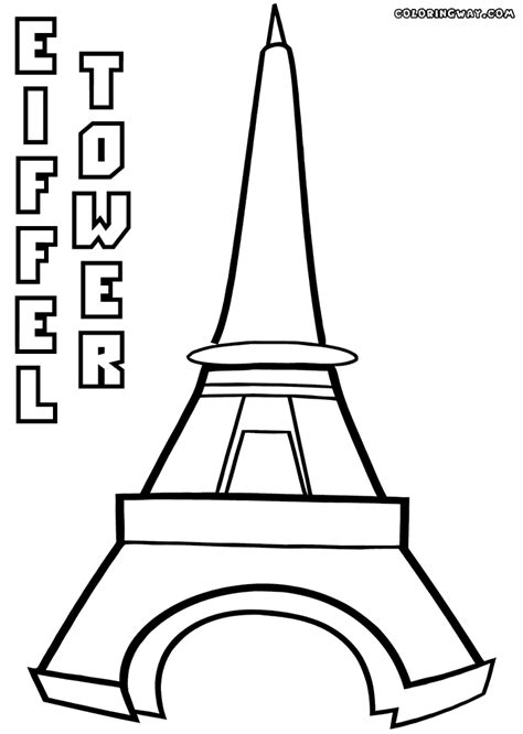 Eiffel Tower Coloring Pages Coloring Pages To Download And Print