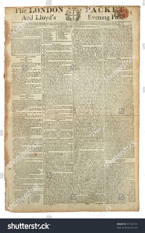 This is where you'll find the latest news to do with london. Original Vintage London Newspaper Dated 1813 Stock Photo 41720155 - Shutterstock