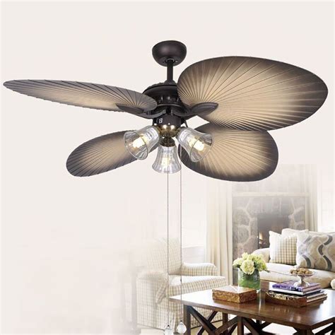 It is not only about the color, materials, shapes, and forms; COLORLED European Style Living Room Palm Tree 5-Leaf Pull ...
