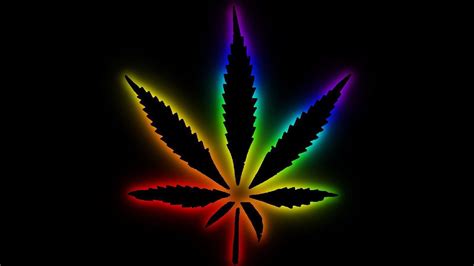 colorful weed leaf in black background hd weed wallpapers hd wallpapers id 44277