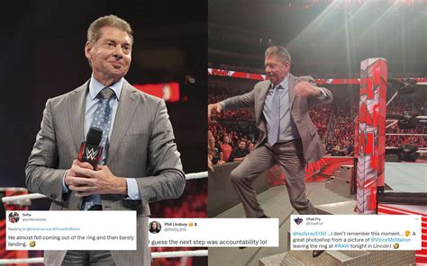 Wrestling World Reacts To Vince Mcmahon S Hilarious Jump On Raw