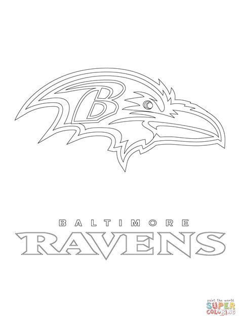 Ausmalbild Logo Der Baltimore Ravens Ausmalbilder Kostenlos Zum