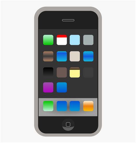 Iphone With Apps Clipart