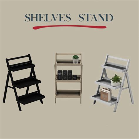 Leo 4 Sims Shelf Stand Sims 4 Downloads