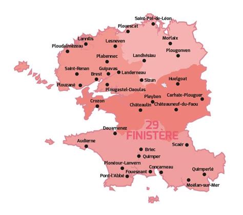 Infos Sur Carte Du Finistere Vacances Arts Guides Voyages