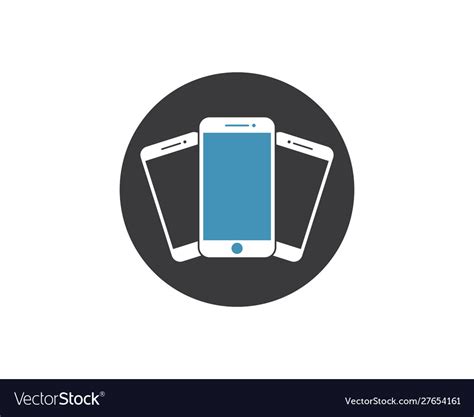 Smartphone Logo Icon Design Royalty Free Vector Image