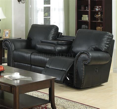 Experience regal comfort with leather chairs and sofas right at home. Reclining Living Room L189M Black